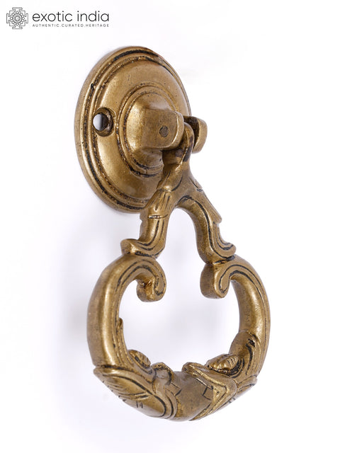 4" Designer Brass Door Knocker