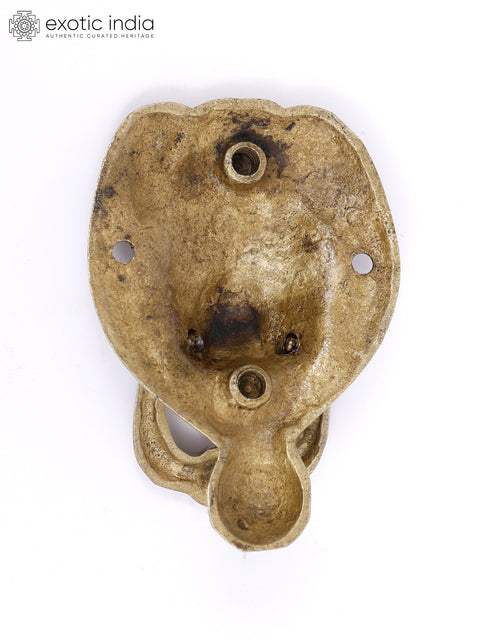 3" Lion Face Brass Door Knocker