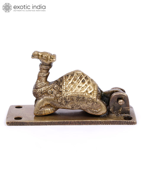 4" Camel Design Door Knocker in Brass
