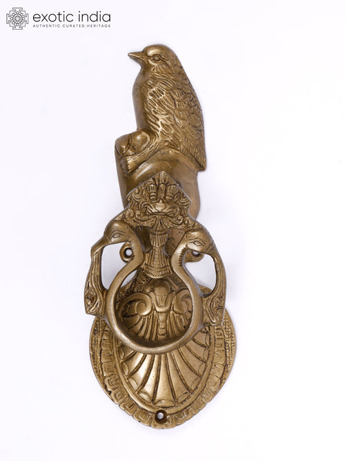 9" Brass Kiritmukha Bird Design Door Knocker