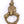 7" King on Elephant Brass Door Knocker