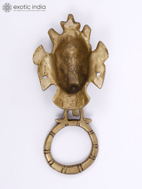 6" Lord Ganesha Brass Door Knocker