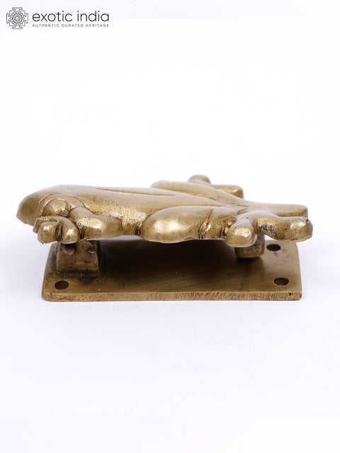 4" Frog Design Brass Door Knocker