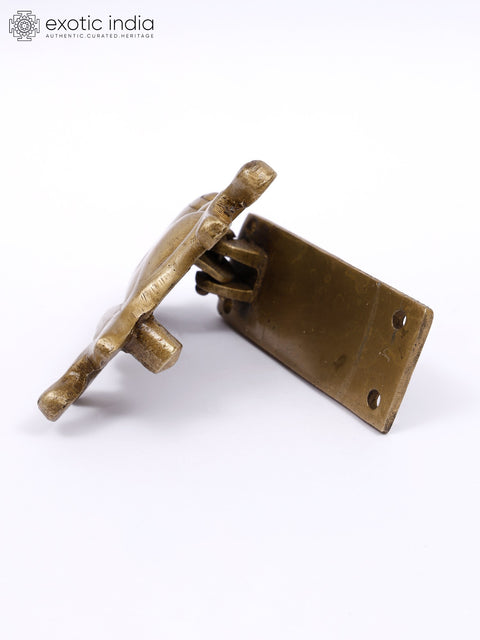 4" Frog Design Brass Door Knocker