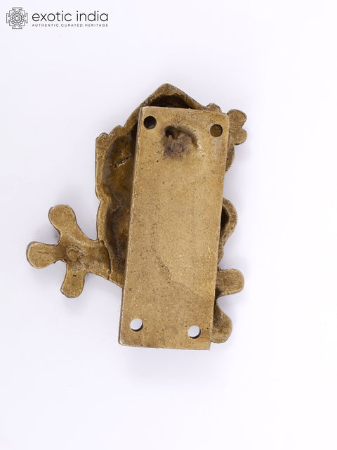 4" Frog Design Brass Door Knocker
