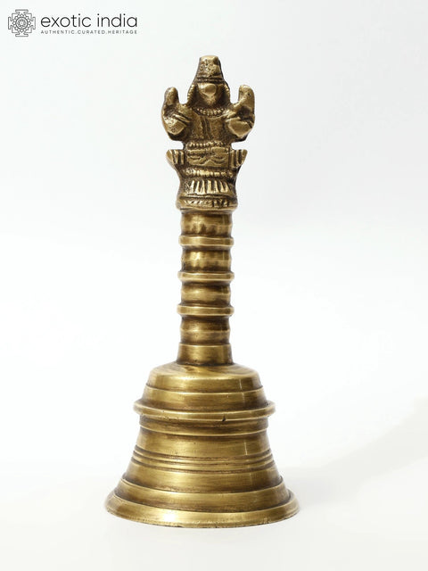 6" Lord Ganesha Bell/Ghanti in Brass