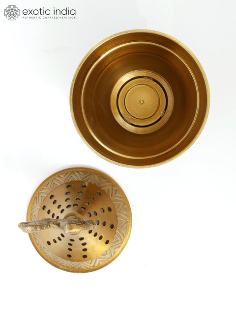 5"  Peacock Design Dhoop Dani/Incense Diffuser