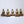 8" Set of Five Buddha in Different Mudras | Brass Statues