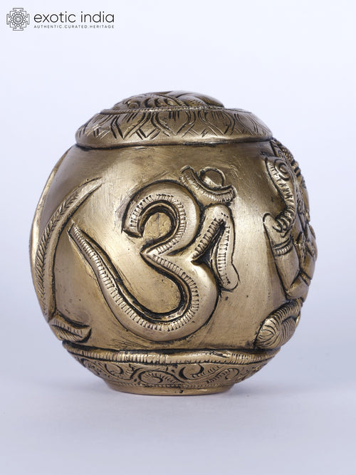 3" Circular Brass Orb Weight