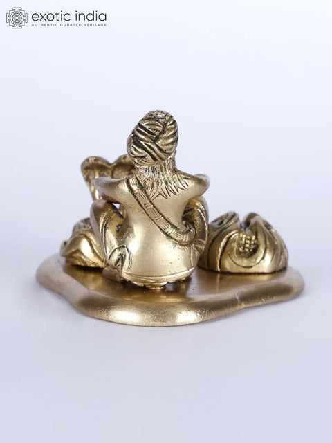 3" Small Indian Snake Charmer (Sapera) Brass Statue | Table Decor