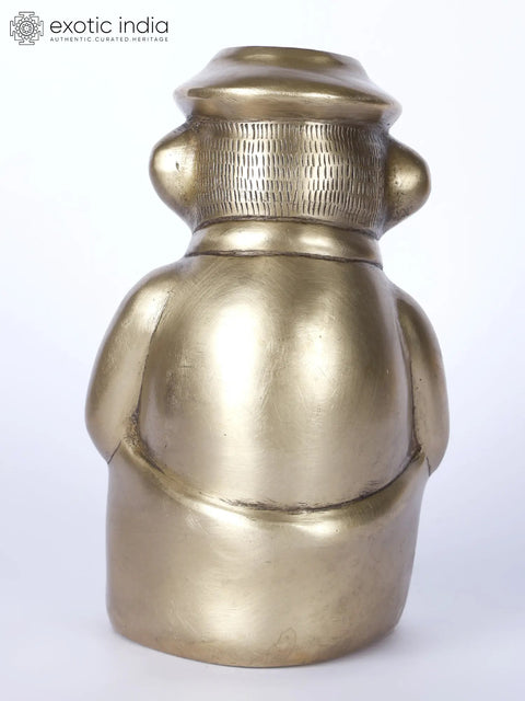 6" Monkey Man Brass Statue | Home Altar Table Decor