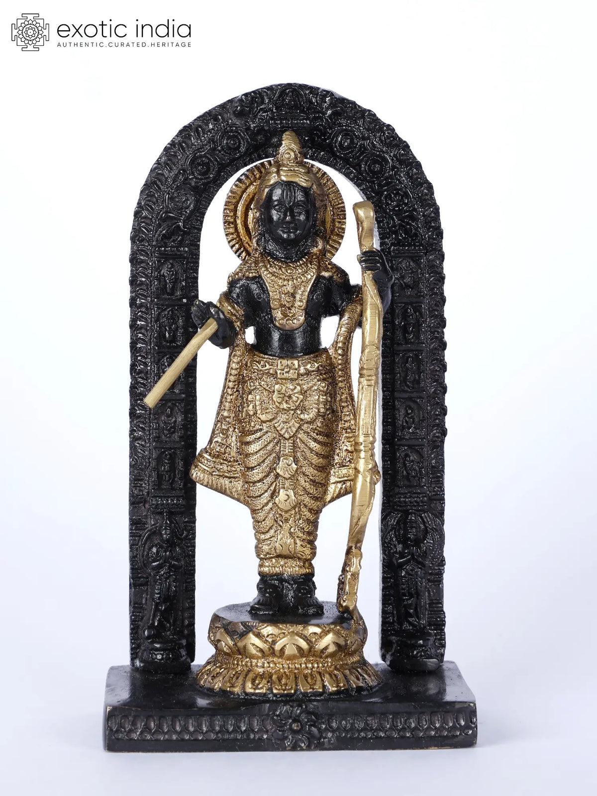 5" Shri Ram Lalla Brass Statue for Home Temple Pooja