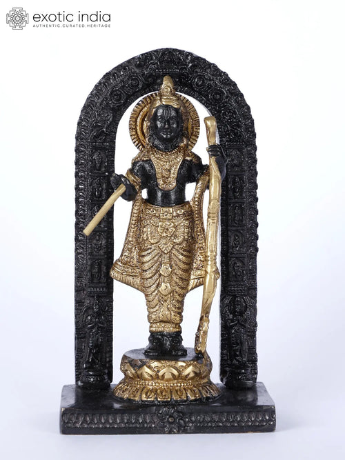 5" Shri Ram Lalla Brass Statue for Home Temple Pooja