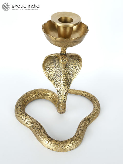 8" Snake with Candle Holder | Table Decor