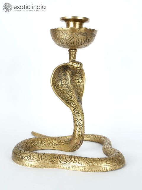 8" Snake with Candle Holder | Table Decor