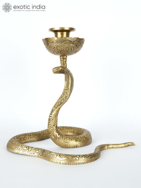 8" Snake with Candle Holder | Table Decor