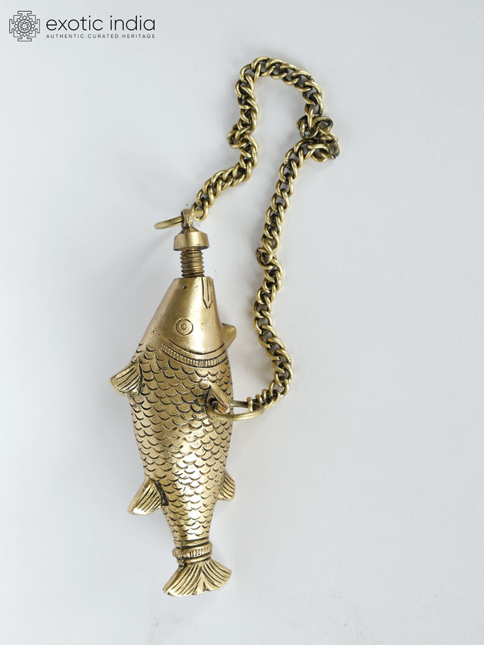 4" Small Fish Design Brass Surmedani Handmade