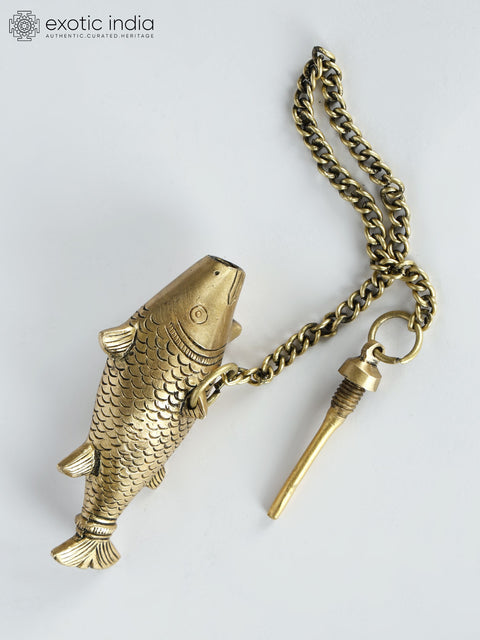 4" Small Fish Design Surmedani/Attardani in Brass