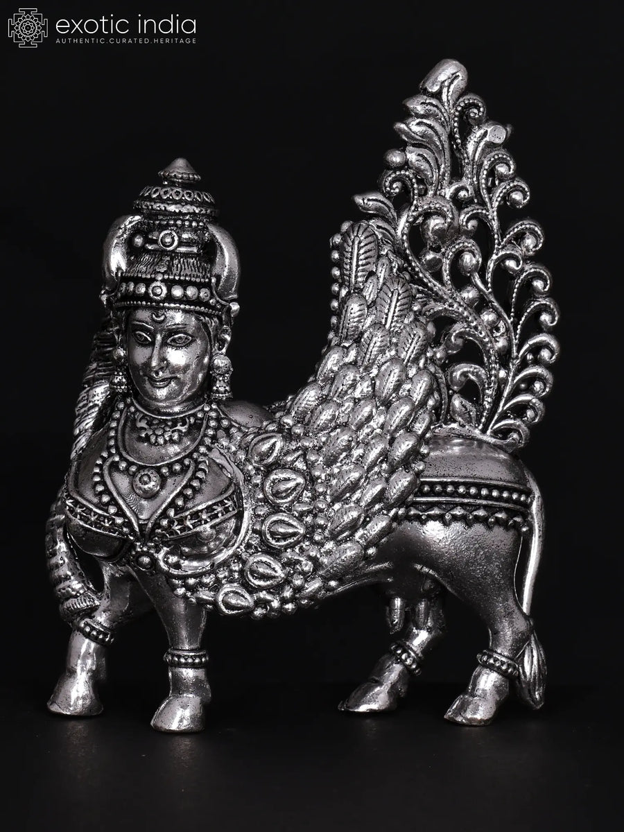 Goddess Kamadhenu Handmade Brass Statue Small