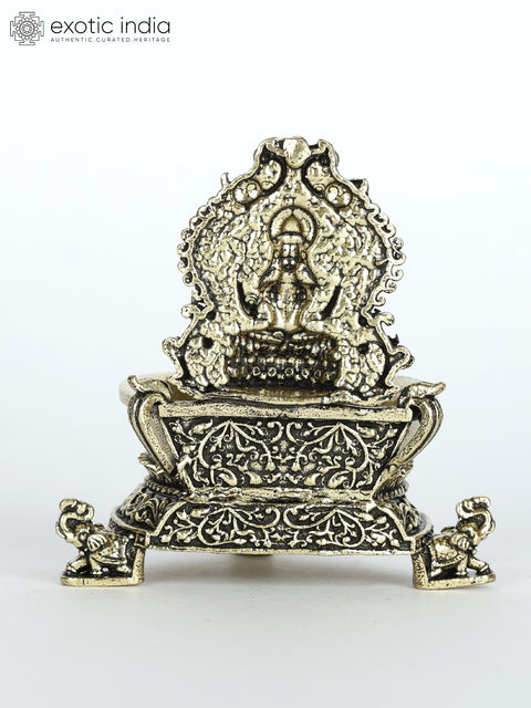 Small Superfine Goddess Lakshmi Brass Diya