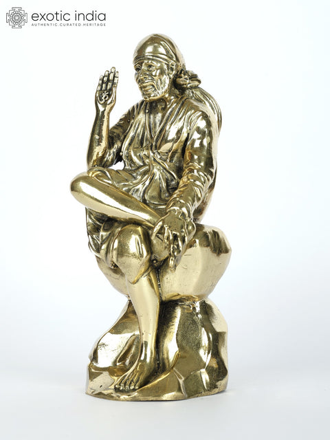 Superfine Blessing Sai Baba Brass Statue in Multiple Sizes