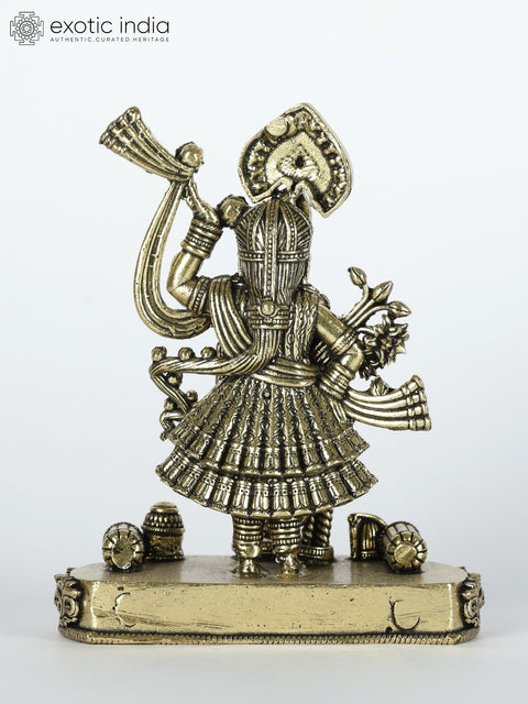 Small Superfine Shrinathji in Standing Gesture | Brass Statue | Made in India