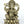 Small Superfine Four-Armed Lord Ganesha Brass Statue Seated on Lotus