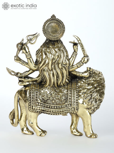 Small Superfine Goddess Durga (Sherawali Maa) | Brass Statue | Different Sizes