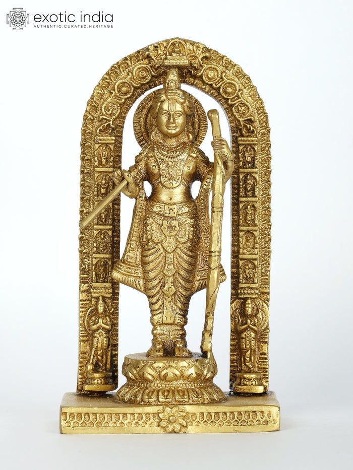 5" Small Ram Lalla Brass Statue for Pooja