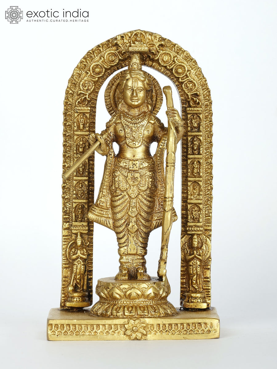 5" Small Ram Lalla Brass Statue for Pooja