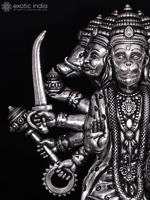 Superfine Ten Armed Panchamukhi Lord Hanuman | Brass Statue | Different Sizes