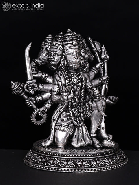 Superfine Ten Armed Panchamukhi Lord Hanuman | Brass Statue | Different Sizes