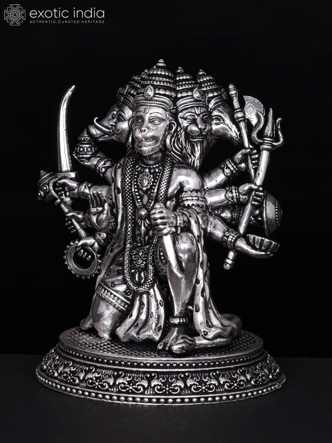 Superfine Ten Armed Panchamukhi Lord Hanuman | Brass Statue | Different Sizes