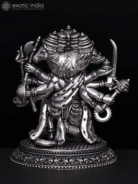 Superfine Ten Armed Panchamukhi Lord Hanuman | Brass Statue | Different Sizes