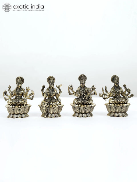 3" Small Superfine Ashtalakshmi Set | Brass Statues