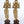 14" Brass Pair of Deep Lakshmi Statues
