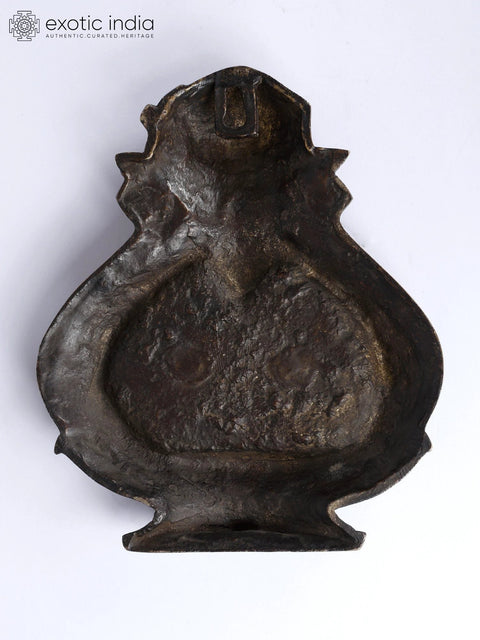 8" Lakshmi Ganesha Wall Hanging | Brass Statue