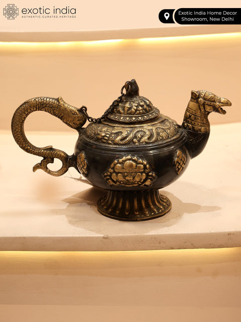 12" Camel Design Buddhist Monastery Kettle in Brass