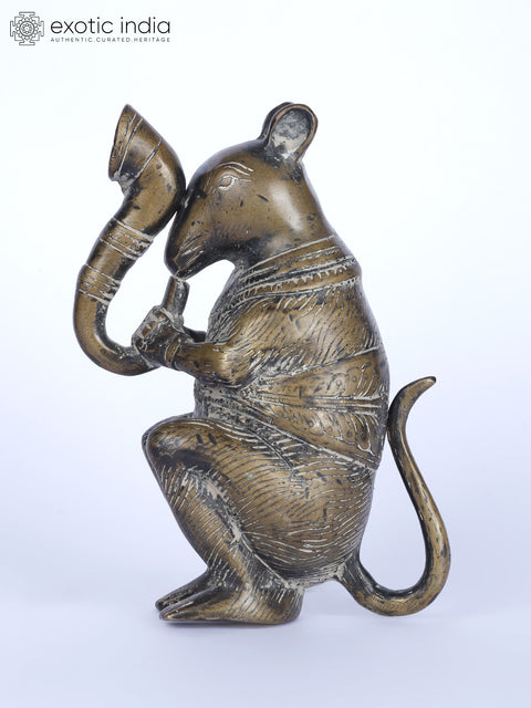 6" Musical Rat Figurine | Handcrafted Table Decor