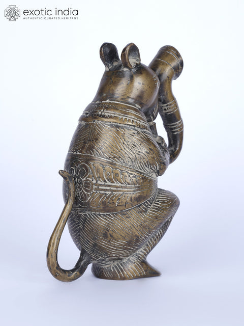 6" Musical Rat Figurine | Handcrafted Table Decor