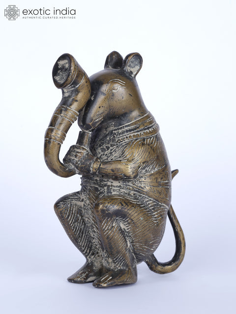 6" Musical Rat Figurine | Handcrafted Table Decor