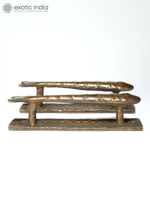 5" Pair of Fish Design Brass Door Handles