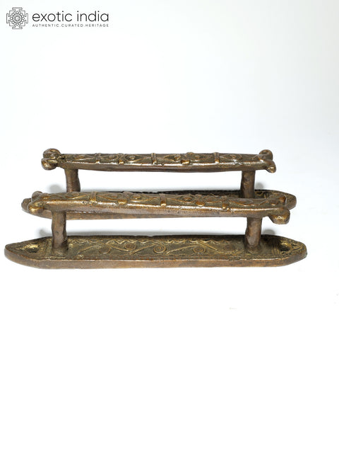 5" Art Nouveau Door Handles in Pair