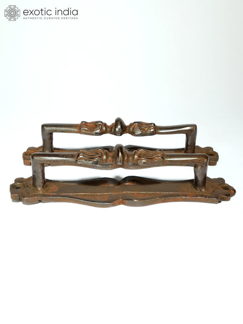 5" Stylish Brass Door Handles in Pair