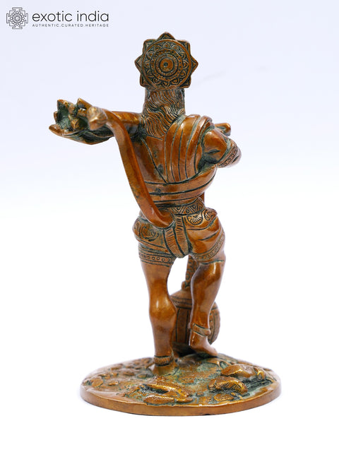 7" Bahubali Hanuman | Brass Statue