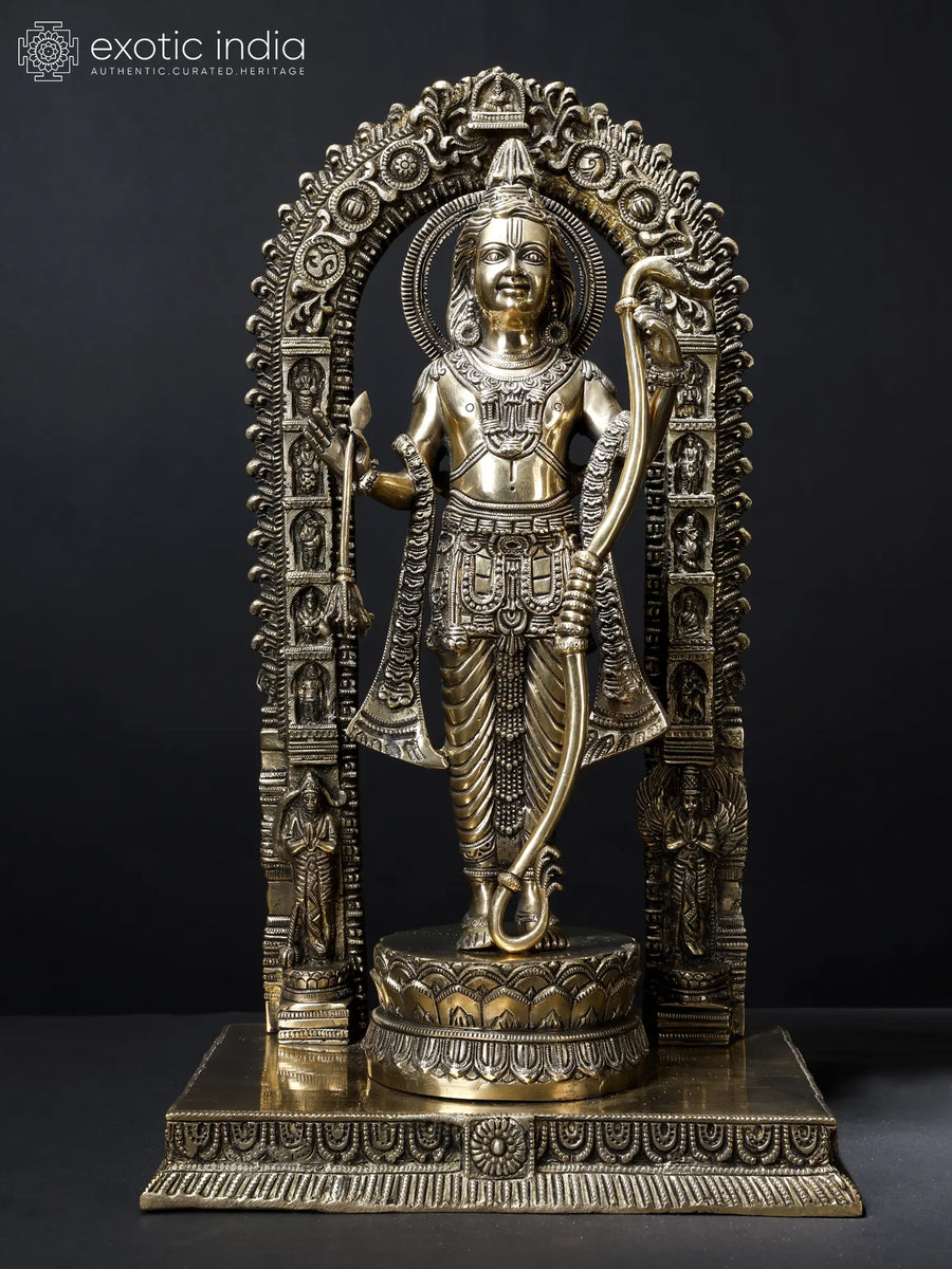 19" Shri Ram Lalla Brass Statue for Pooja