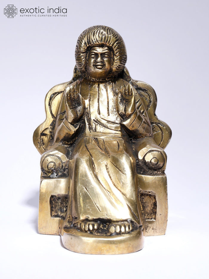 5" Sathya Sai Baba Handmade Brass Statue
