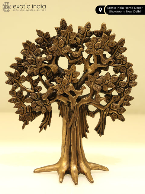 10" Brass Tree of Life | Table Decor