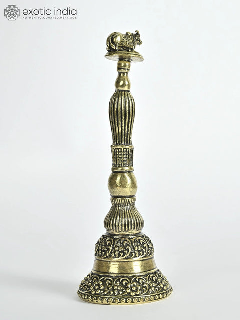Small Superfine Nandi Bell in Brass | Sacred Puja Items for Rituals