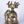 6" Small Elephant Statue with Birds Urli on Top | Brass Statue